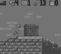 une photo d'Ã©cran de The Pagemaster sur Nintendo Game Boy